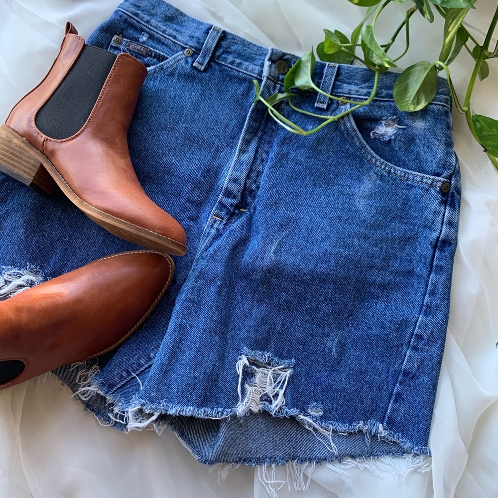 Denim shorts